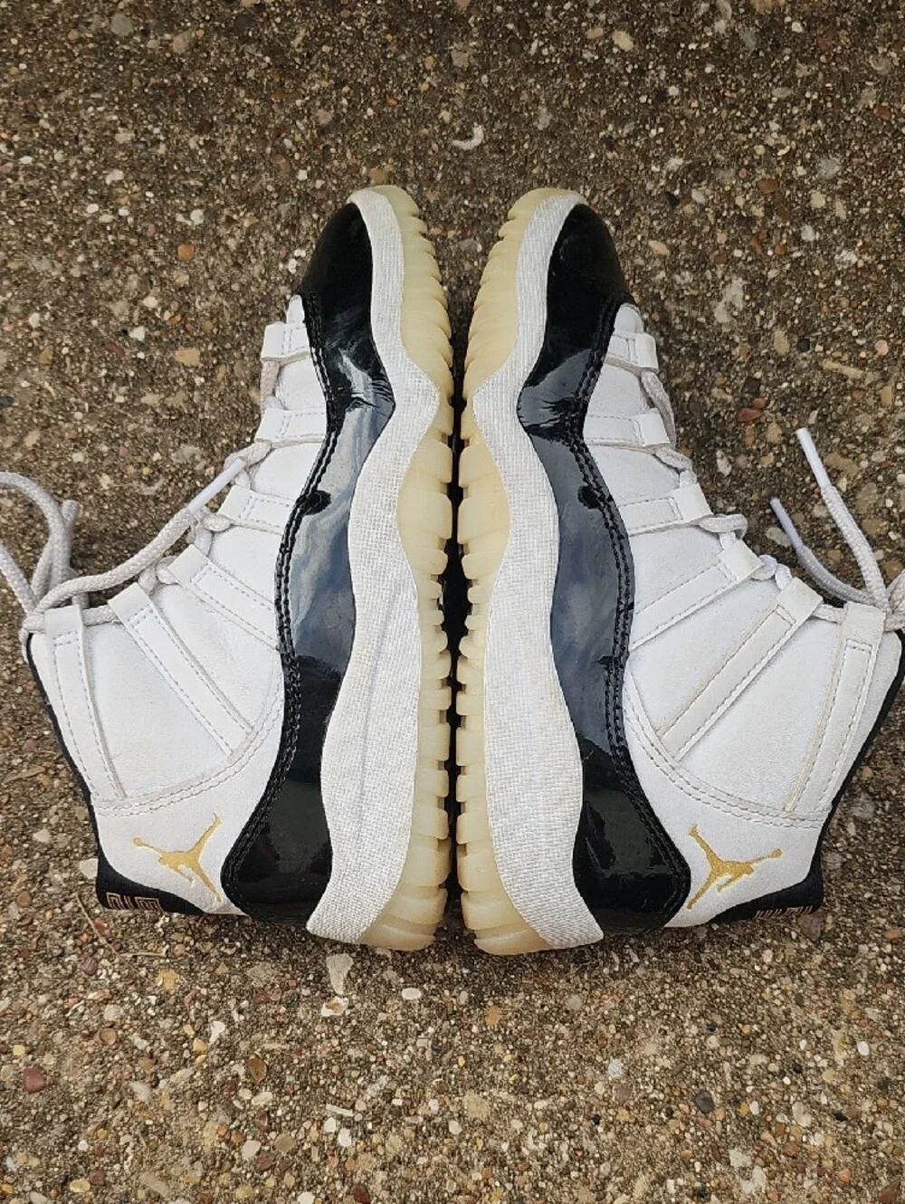 Jordan 11 Retro Gratitude Defining Moments White Black Gold Jumpman Youth 1